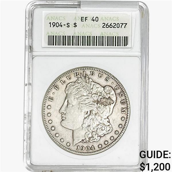 1904-S Morgan Silver Dollar ANACS EF40