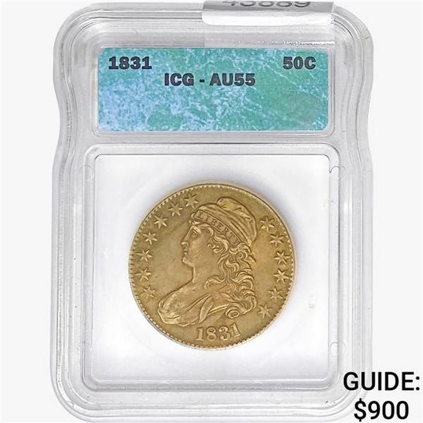 1931 Capped Bust Half Dollar ICG AU55