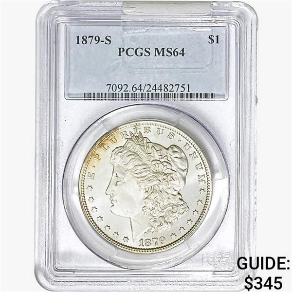 1879-S Morgan Silver Dollar PCGS MS64