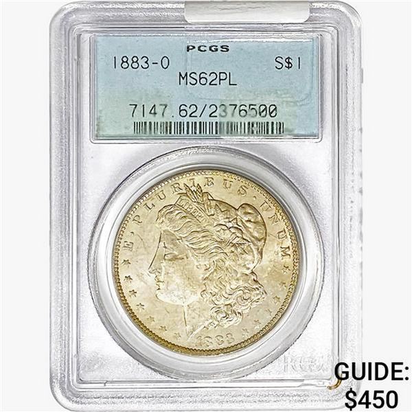 1883-O Morgan Silver Dollar PCGS MS62 PL
