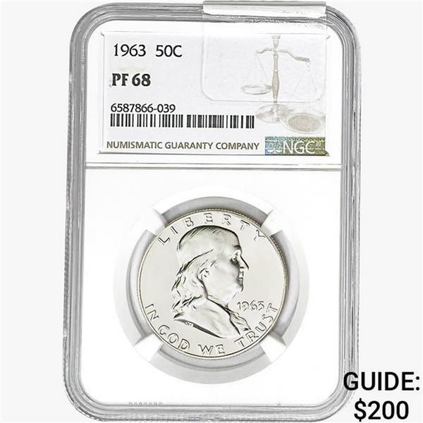 1963 Franklin Half Dollar NGC PF68