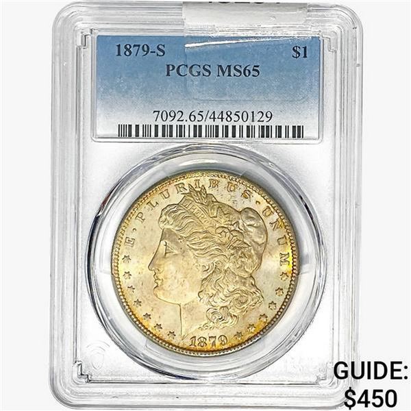 1879-S Morgan Silver Dollar PCGS MS65