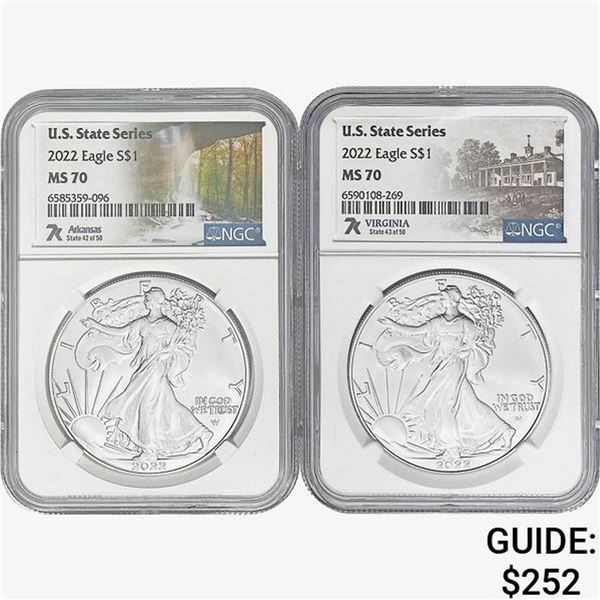 2022 [2] Silver Eagle NGC MS70