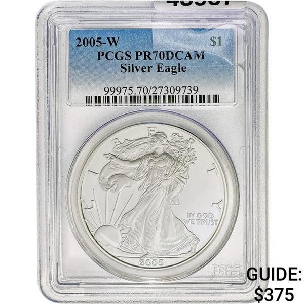 2005-W Silver Eagle PCGS PR70 DCAM