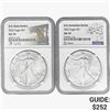 Image 1 : 2022-2023 [2] Silver Eagle NGC MS70
