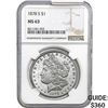 Image 1 : 1878-S Morgan Silver Dollar NGC MS63
