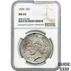 Image 1 : 1926 Silver Peace Dollar NGC MS63