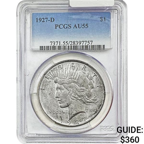 1927-D Silver Peace Dollar PCGS AU55