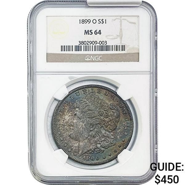 1899-O Morgan Silver Dollar NGC MS64
