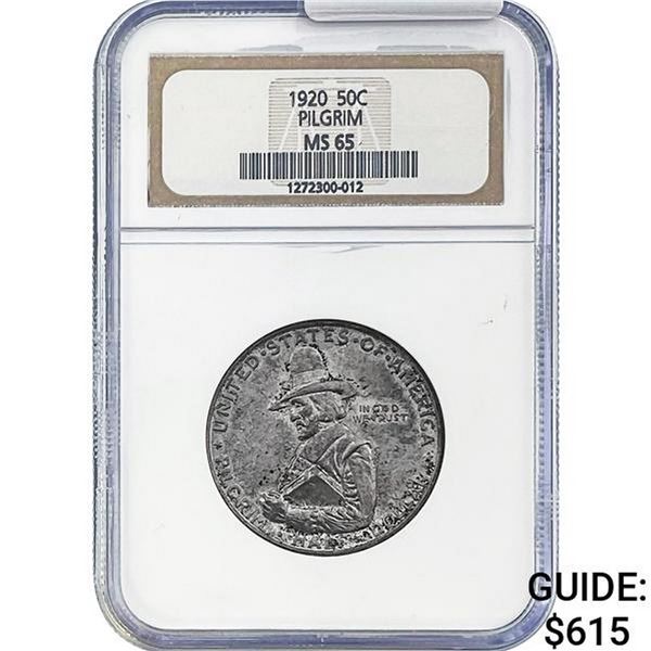 1920 Pilgrim Half Dollar NGC MS65