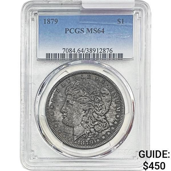 1879 Morgan Silver Dollar PCGS MS64