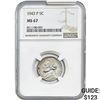 Image 1 : 1943-P Jefferson Nickel NGC MS67