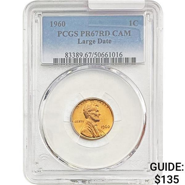 1960 Lincoln Memorial Cent PCGS PR67 RD