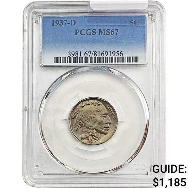 1937-D Buffalo Nickel PCGS MS67