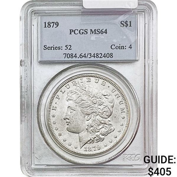 1879 Morgan Silver Dollar PCGS MS64