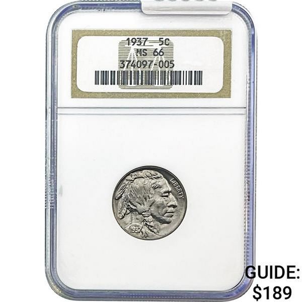1937 Buffalo Nickel NGC MS66