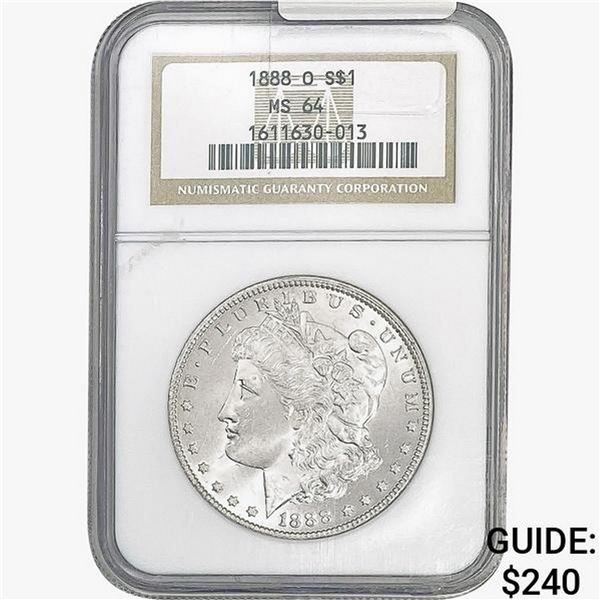 1888-O Morgan Silver Dollar NGC MS64