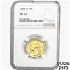 Image 1 : 1939-D Washington Silver Quarter NGC MS67