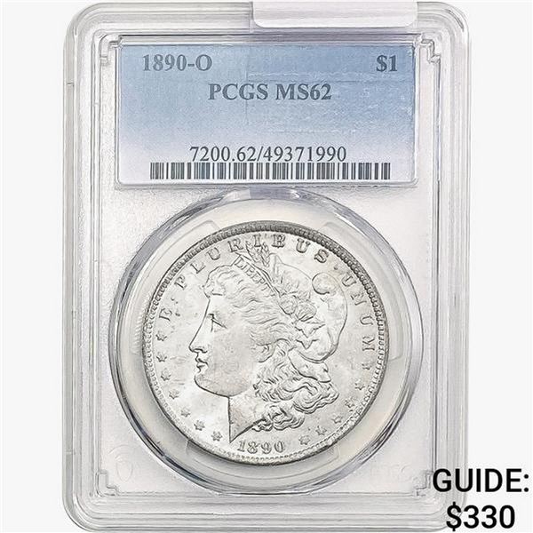 1890-O Morgan Silver Dollar PCGS MS62