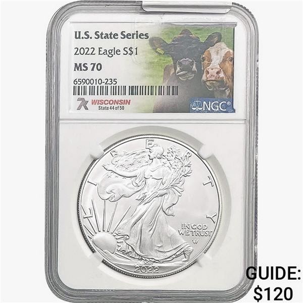 2022 Silver Eagle NGC MS70