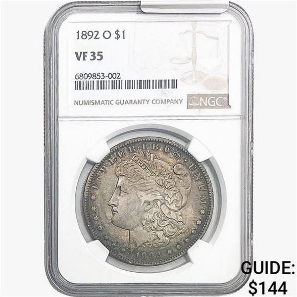 1892-O Morgan Silver Dollar NGC VF35