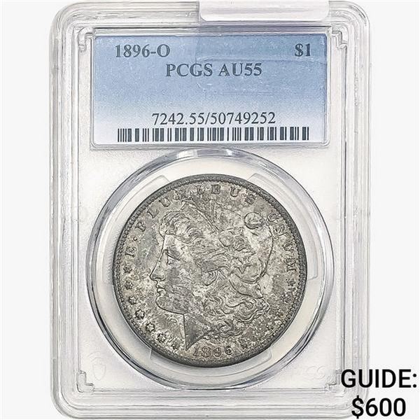 1896-O Morgan Silver Dollar PCGS AU55