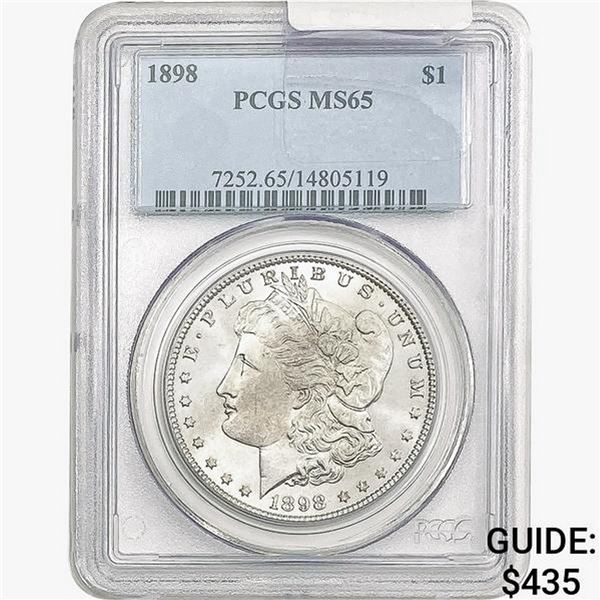 1898 Morgan Silver Dollar PCGS MS65