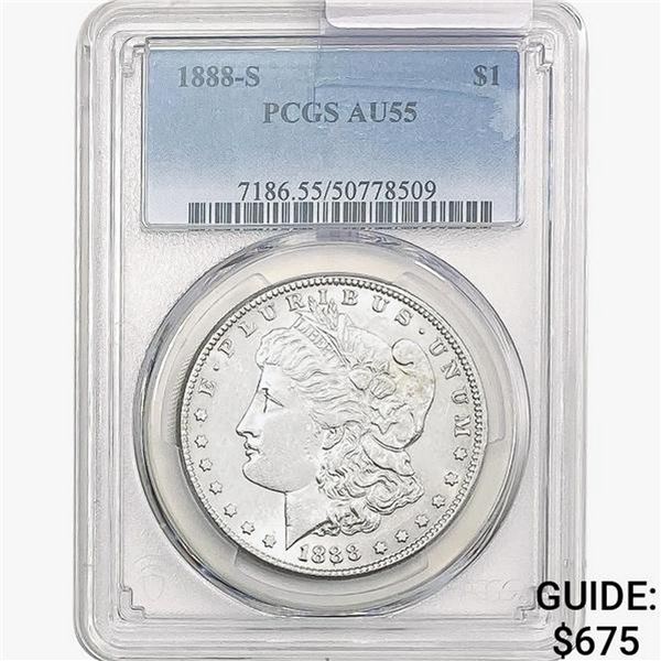 1888-S Morgan Silver Dollar PCGS AU55