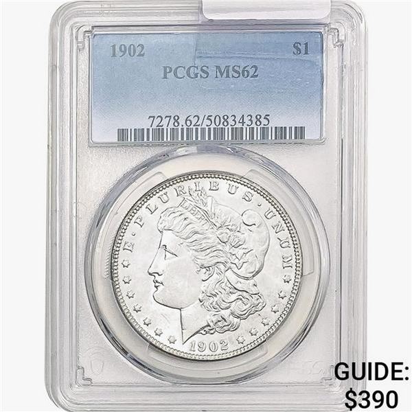 1902 Morgan Silver Dollar PCGS MS62