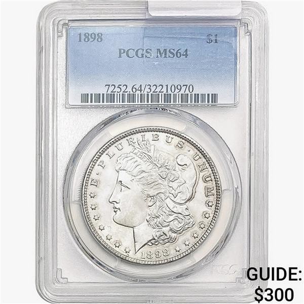 1898 Morgan Silver Dollar PCGS MS64