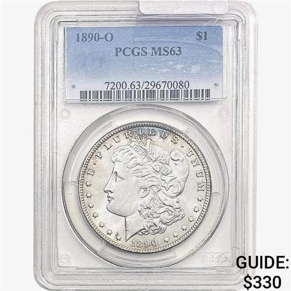 1890-O Morgan Silver Dollar PCGS MS63
