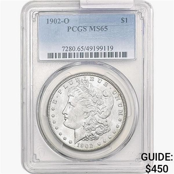 1902-O Morgan Silver Dollar PCGS MS65