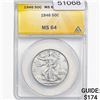 Image 1 : 1946 Walking Liberty Half Dollar ANACS MS64