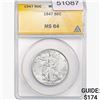 Image 1 : 1947 Walking Liberty Half Dollar ANACS MS64