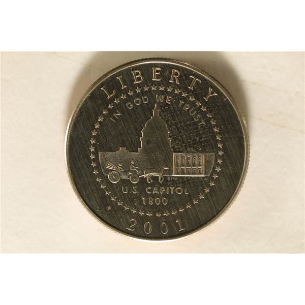 2001-P US PF US CAPITOL HALF DOLLAR IN HARD
