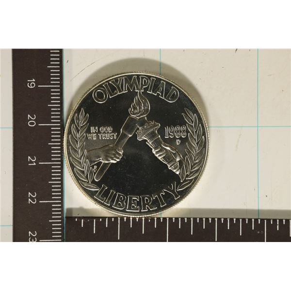 1988-D US UNC SILVER DOLLAR OLYMPIAD IN HARD