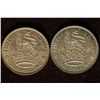 Image 1 : 1944 & 1945 GREAT BRITAIN SILVER 1 SHILLING COINS