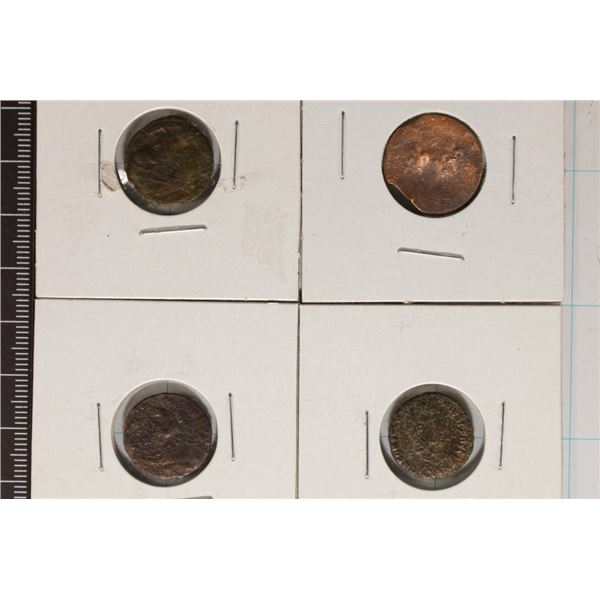 4 ROMAN ANCIENT COINS