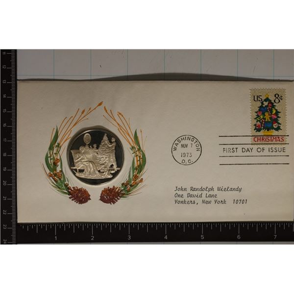 POSTMASTERS OF AMERICA STERLING SILVER .8 OZ.