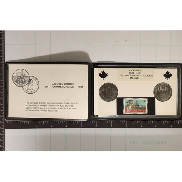 JACQUES CARTIER 2 COIN COMMEMORATIVE CANADA SET: