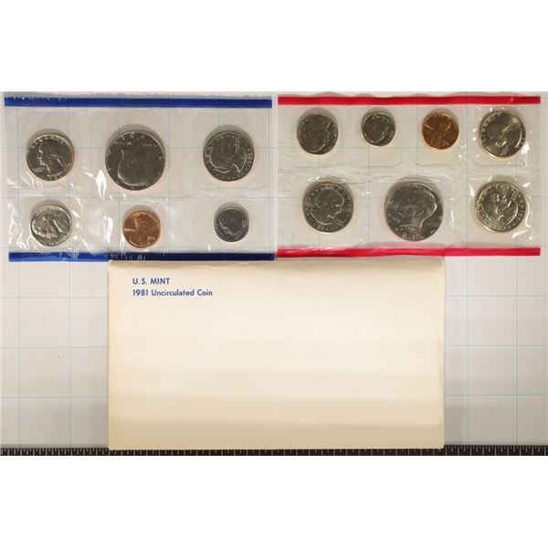 1981 US MINT SET (UNC) P/D/S (WITH ENVELOPE)