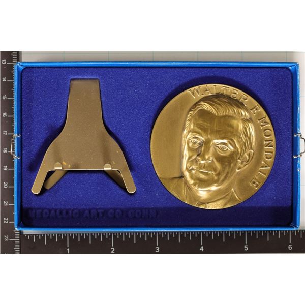 1977 BRONZE 2.75" WALTER MONDALE INAUGURAL