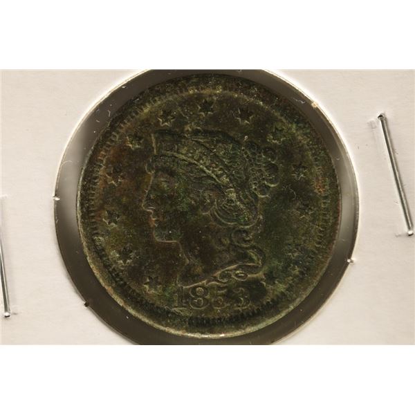 1853 US LARGE CENT EXTRA FINE 2025 REDBOOK RETAIL