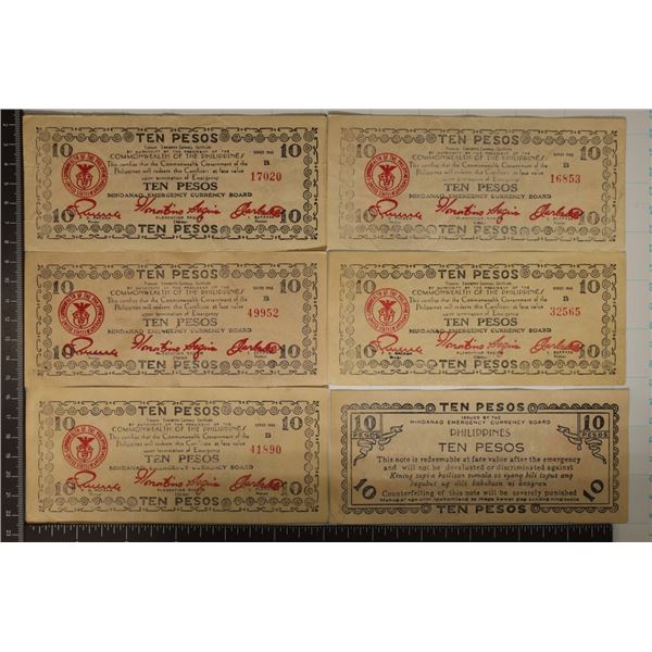 6-1943 COMMONWEALTH OF THE PHILIPPINES 10 PESO