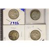 Image 1 : 1932, 35, 40-D & 1955 WASHINGTON SILVER QUARTERS