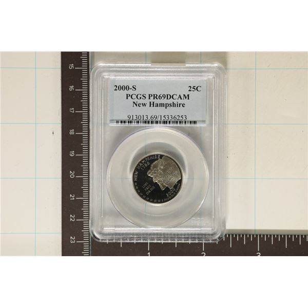2000-S NEW HAMPSHIRE QUARTER PCGS PR69 DCAM
