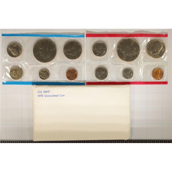 1976 US MINT SET (UNC) P/D (WITH ENVELOPE)