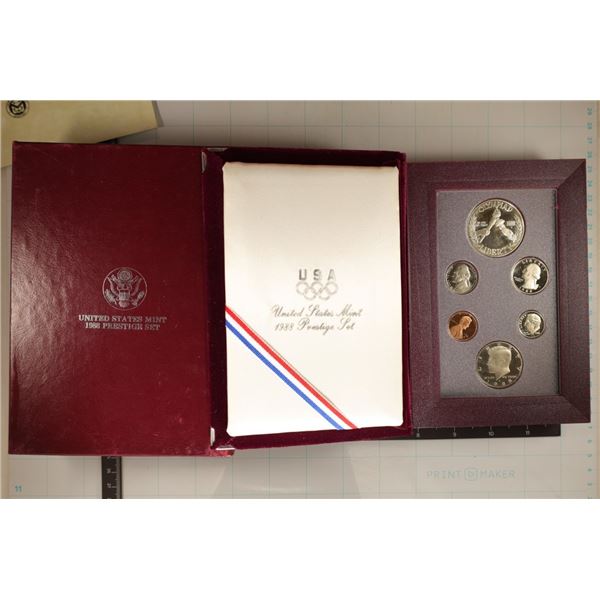 1988 US PRESTIGE PROOF SET IN BOX WITH CERT.