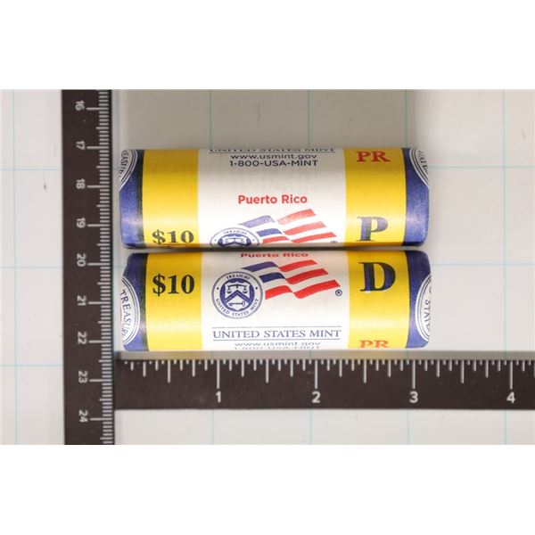 2009-P&D SOLID DATE $10 ROLLS OF UNC PUERTO