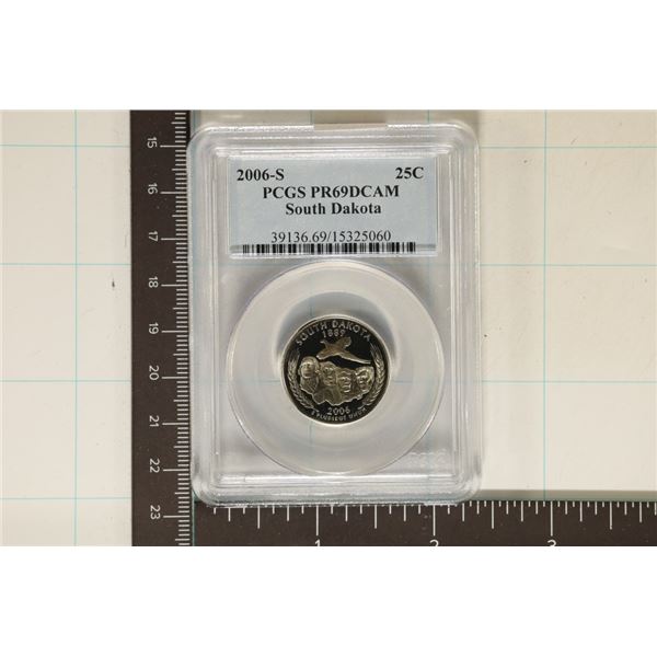 2006-S SOUTH DAKOTA QUARTER PCGS PR69 DCAM